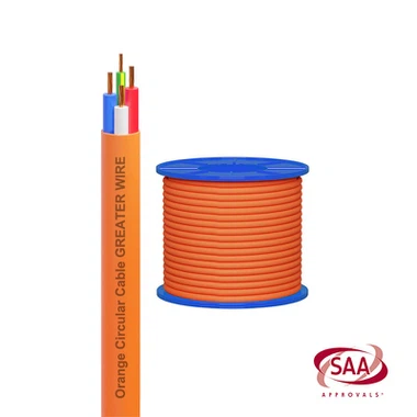 16mm 4 core and earth orange circular 16mm 4 core and earth orange circular