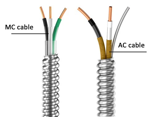 10/3 AC 90 armored electrical cable 10/3 AC 90 armored electrical cable